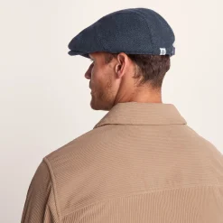 Weighton Knit Flat Cap - Blue Marl