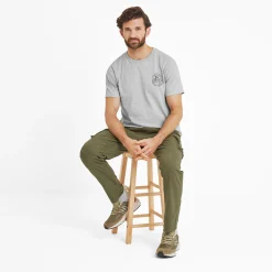Whitby Mens 100% Cotton Supersoft T-Shirt - Light Grey Marl