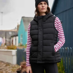 Wyness Womens Shower Resistant Insulated Jacket - Black