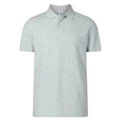Zaden Mens Polo Shirt - Light Grey Marl