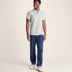 Zaden Mens Polo Shirt - Light Grey Marl