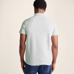 Zaden Mens Polo Shirt - Light Grey Marl